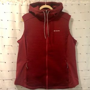 Columbia Women's Red Hooded Vest